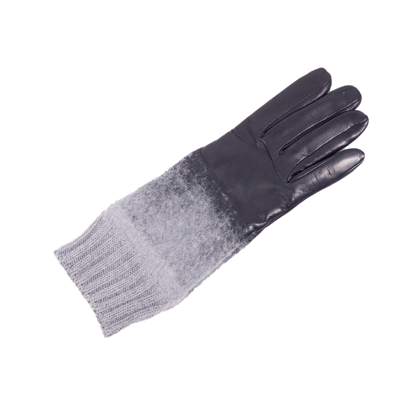 Ladies' nappa- wool gloves-the encounter between leather and wool - vista 7