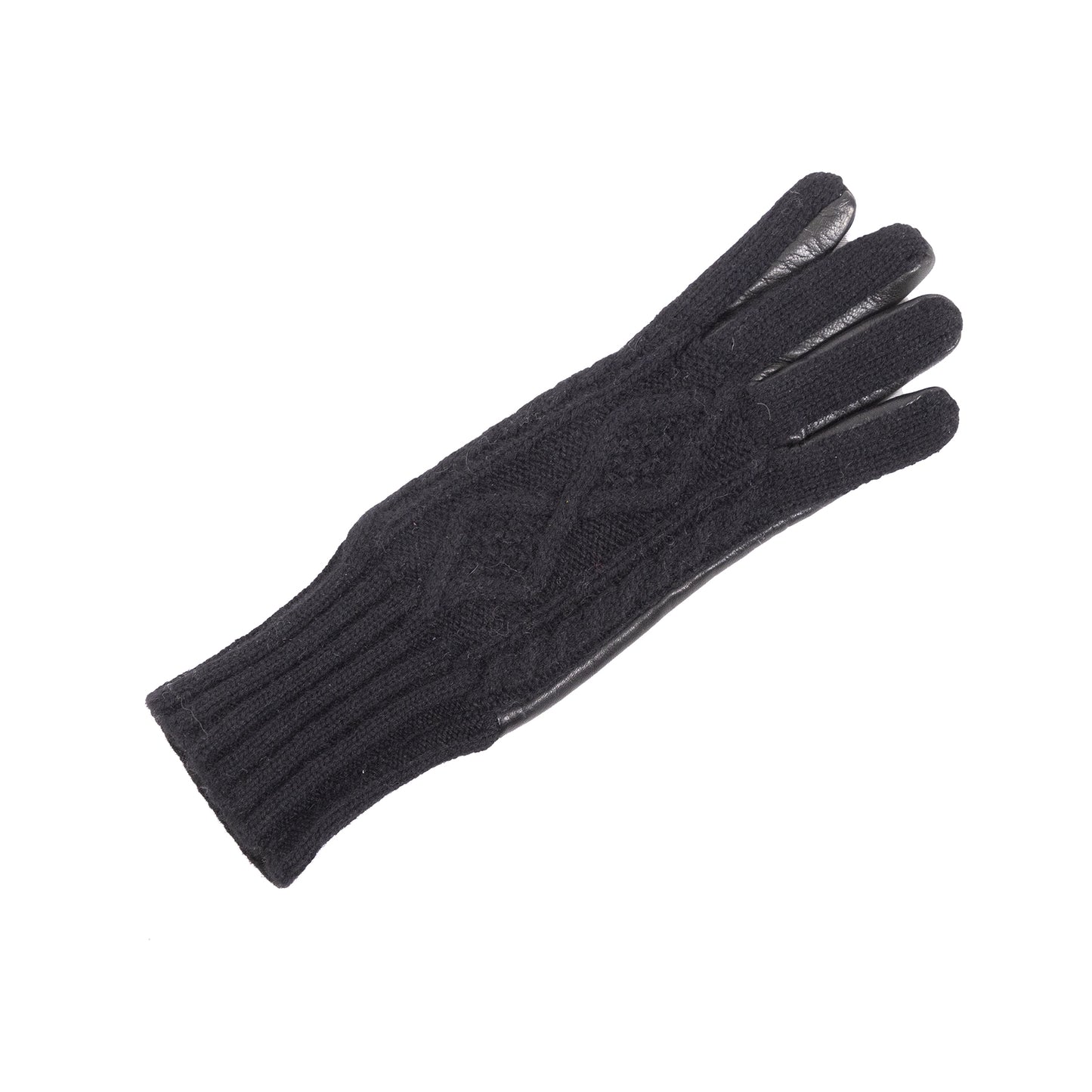 Ladies'  leather gloves with woven cashmere top wool lining