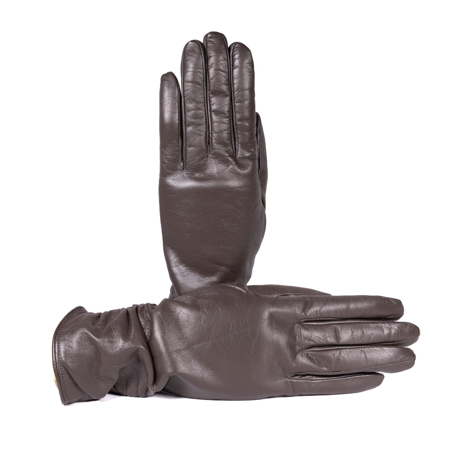 Ladies' touchscreen leather gloves, cashmere lined