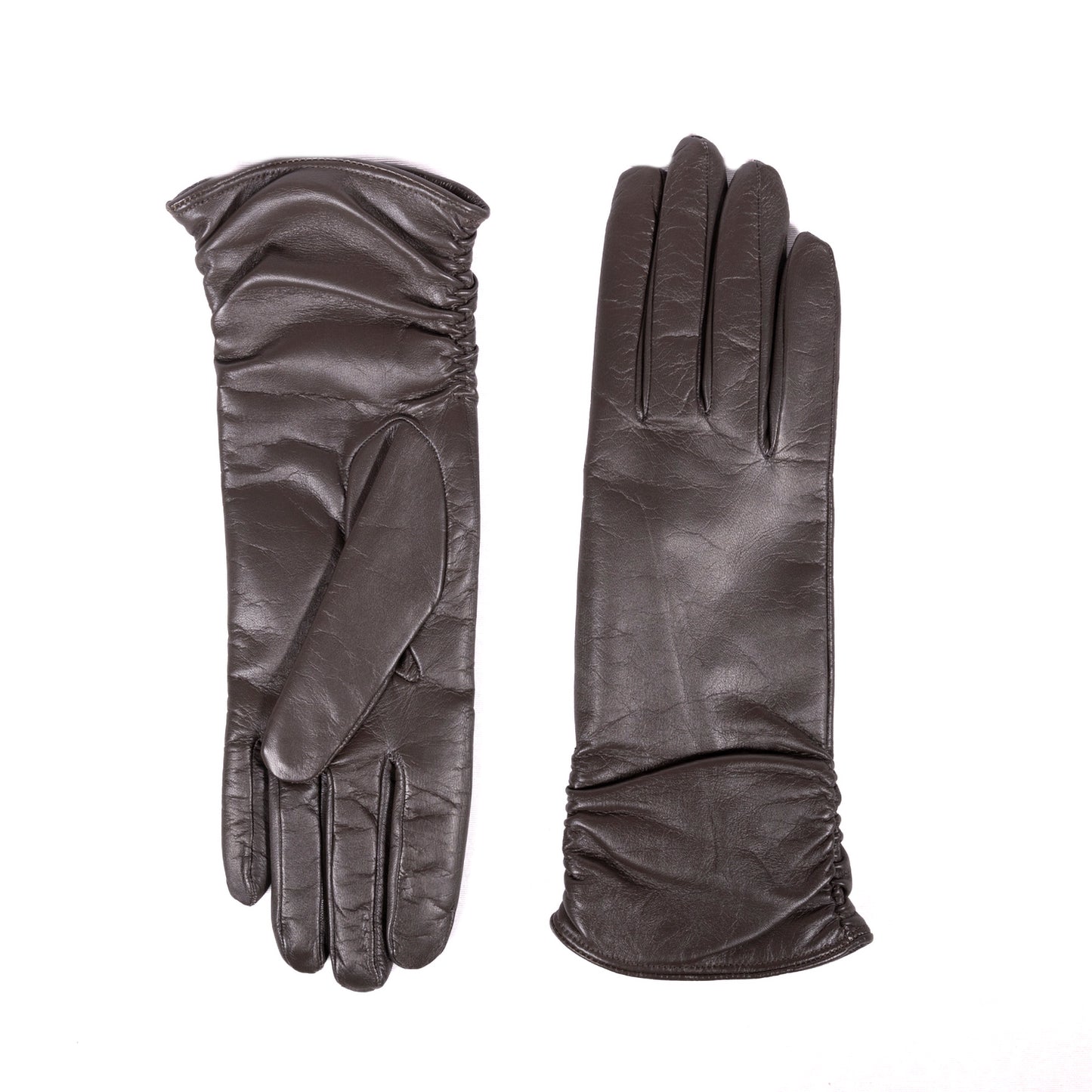 Ladies' touchscreen leather gloves, cashmere lined