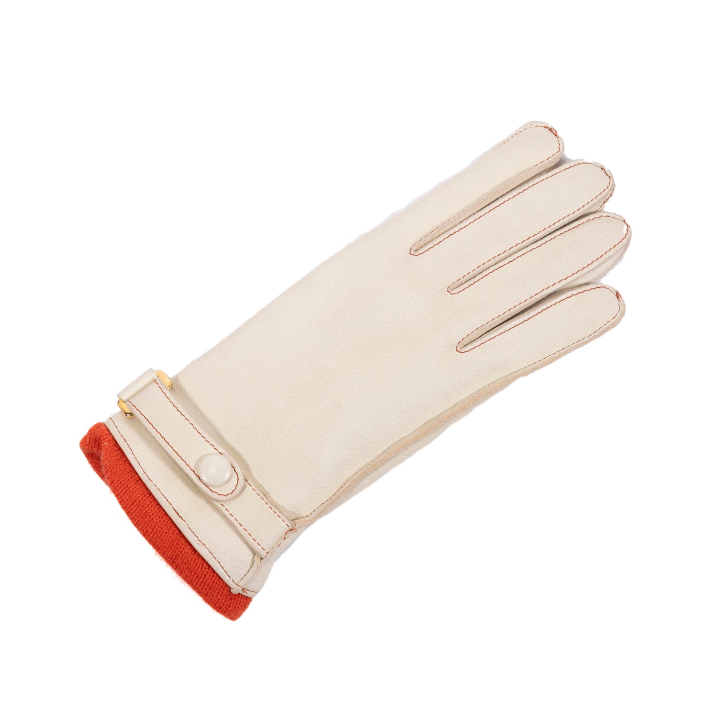 Guanti da donna in pelle di daino con fodera in cashmere colorato