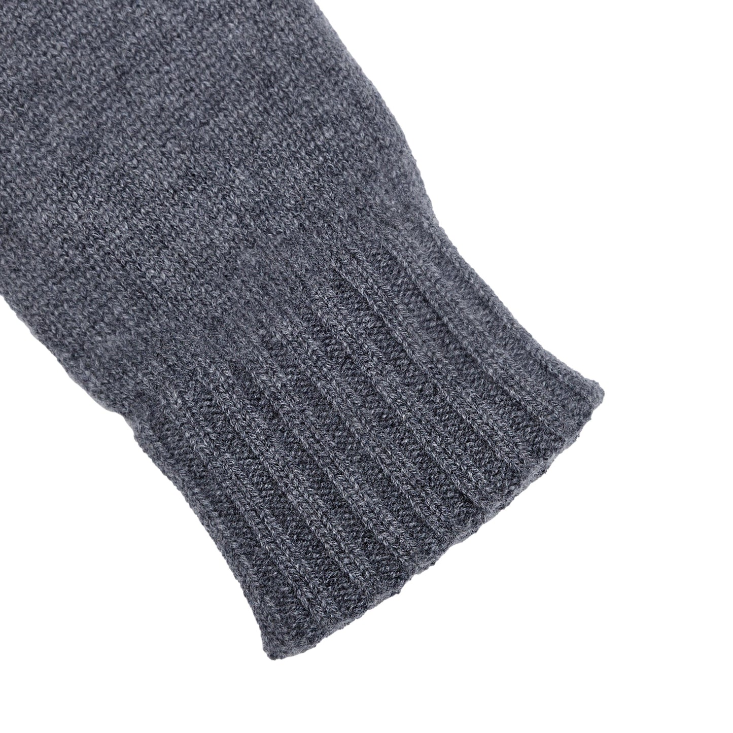 Men's natural pink cashmere gloves with side opening and chrome-free leather piping
