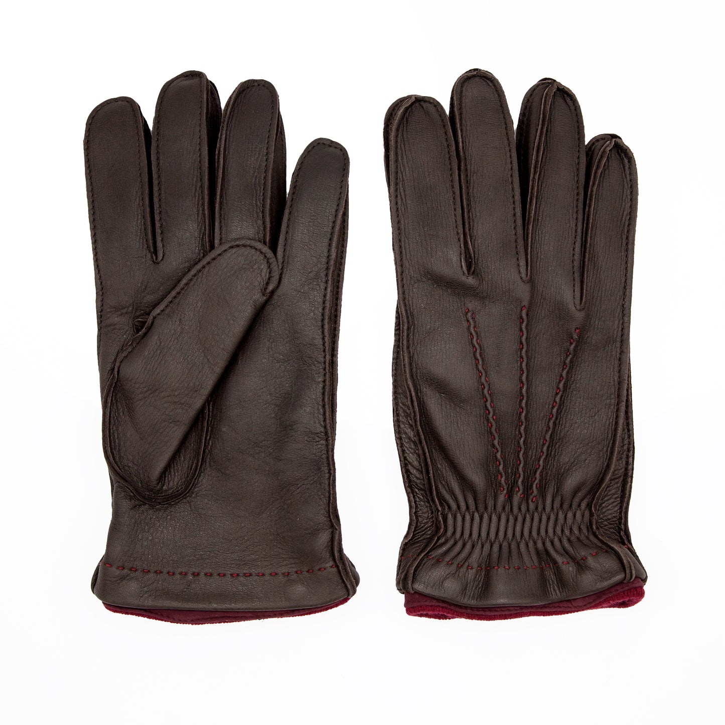 Men's deerskin gloves with removable cashmere lining