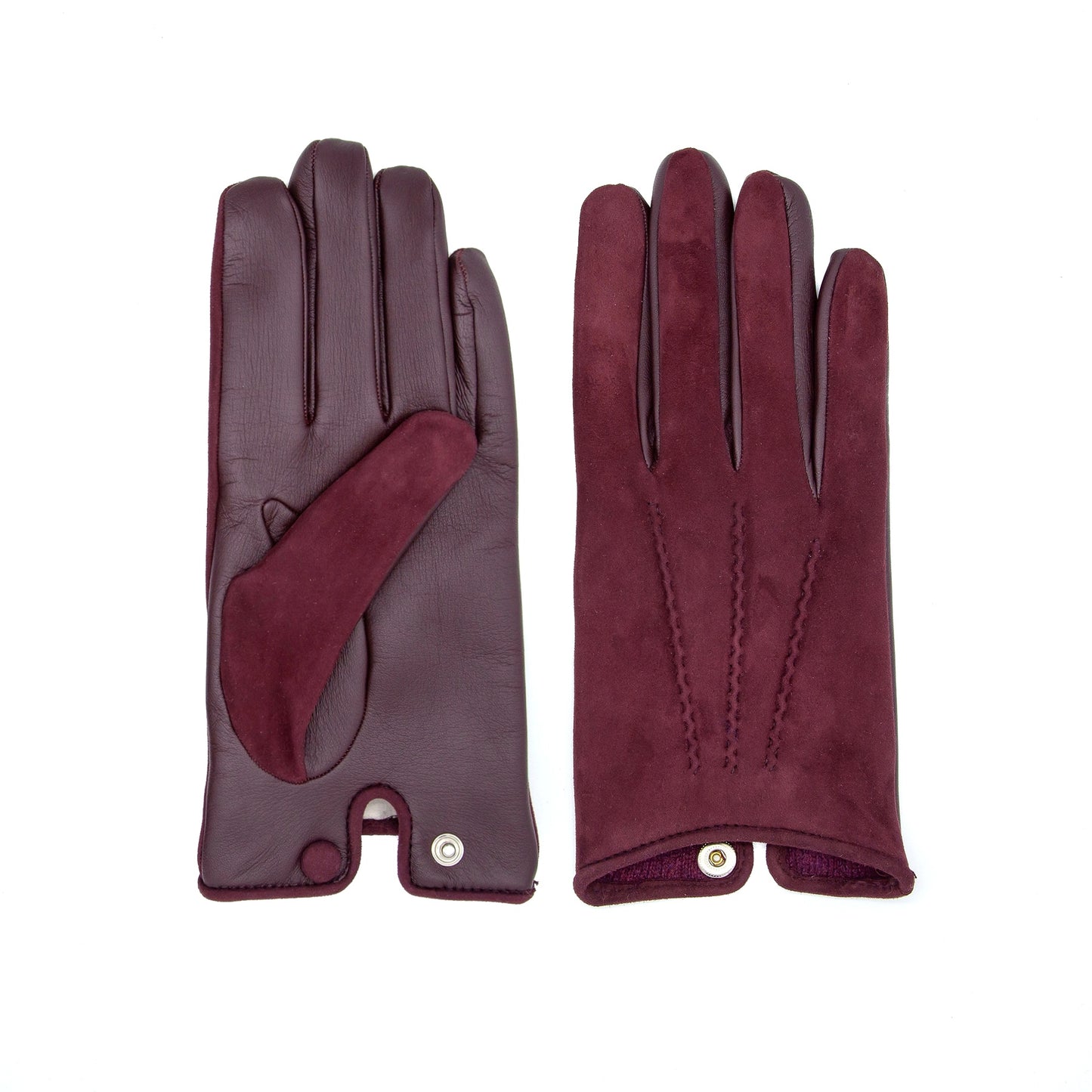 Men's nappa touch and suede 3S gloves cashmere lined