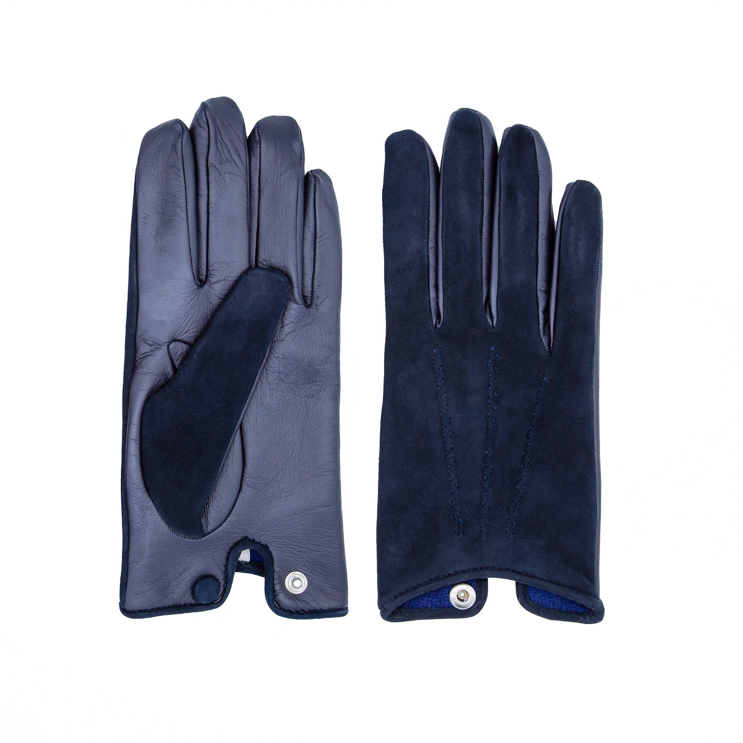 Men's nappa touch and suede 3S gloves cashmere lined