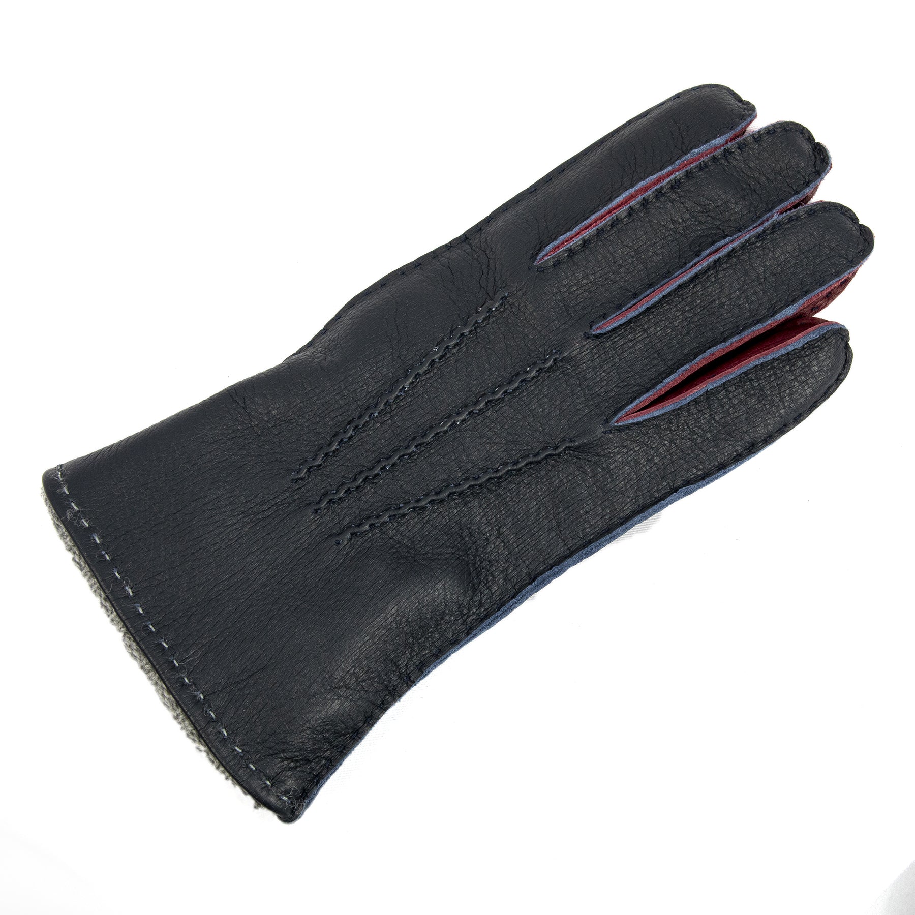 O Pazzariello - Blue Deerskin glove