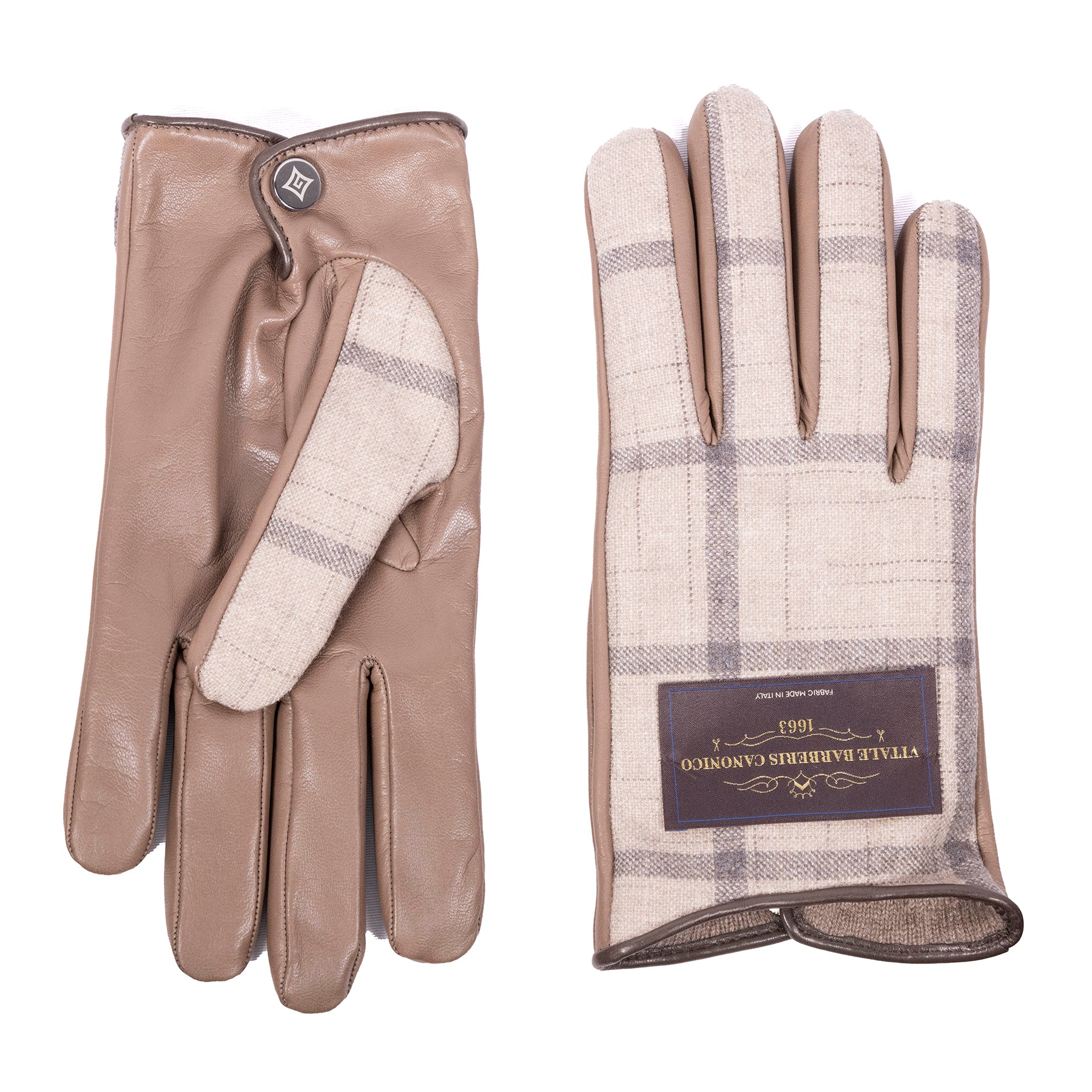 Sansevero: cashmere and nappa leather gloves