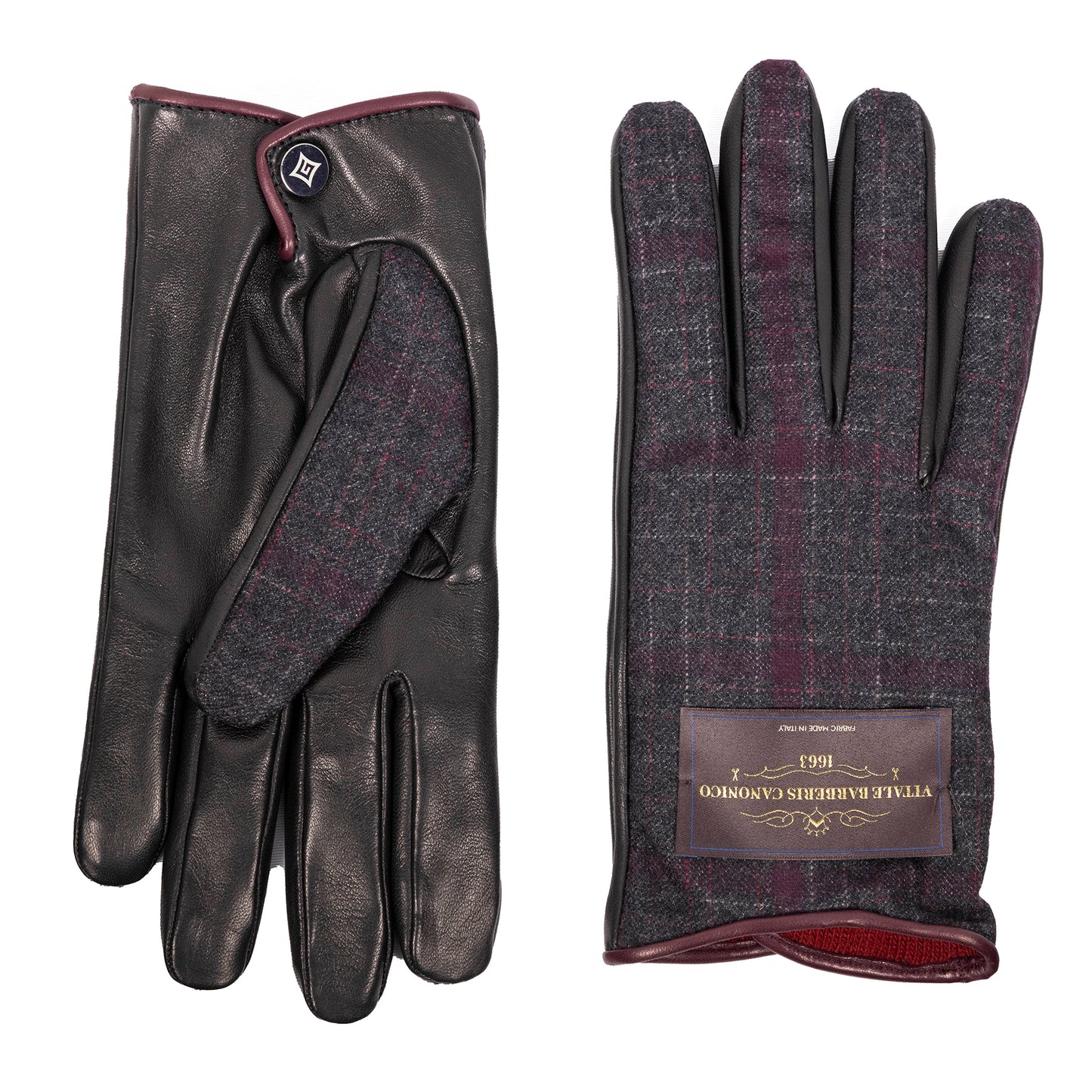Sansevero: cashmere and nappa leather gloves