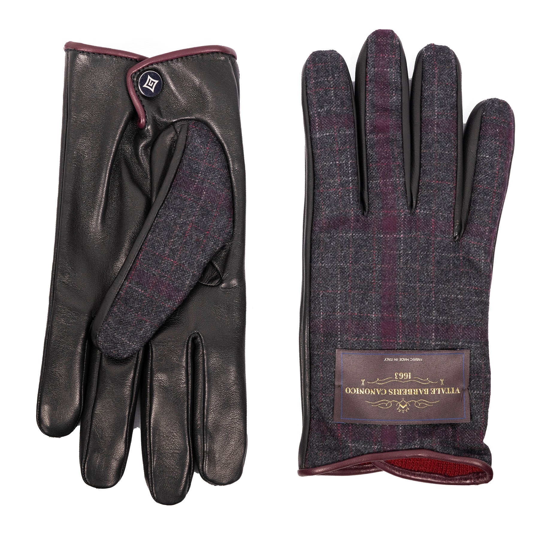 Sansevero: cashmere and nappa leather gloves