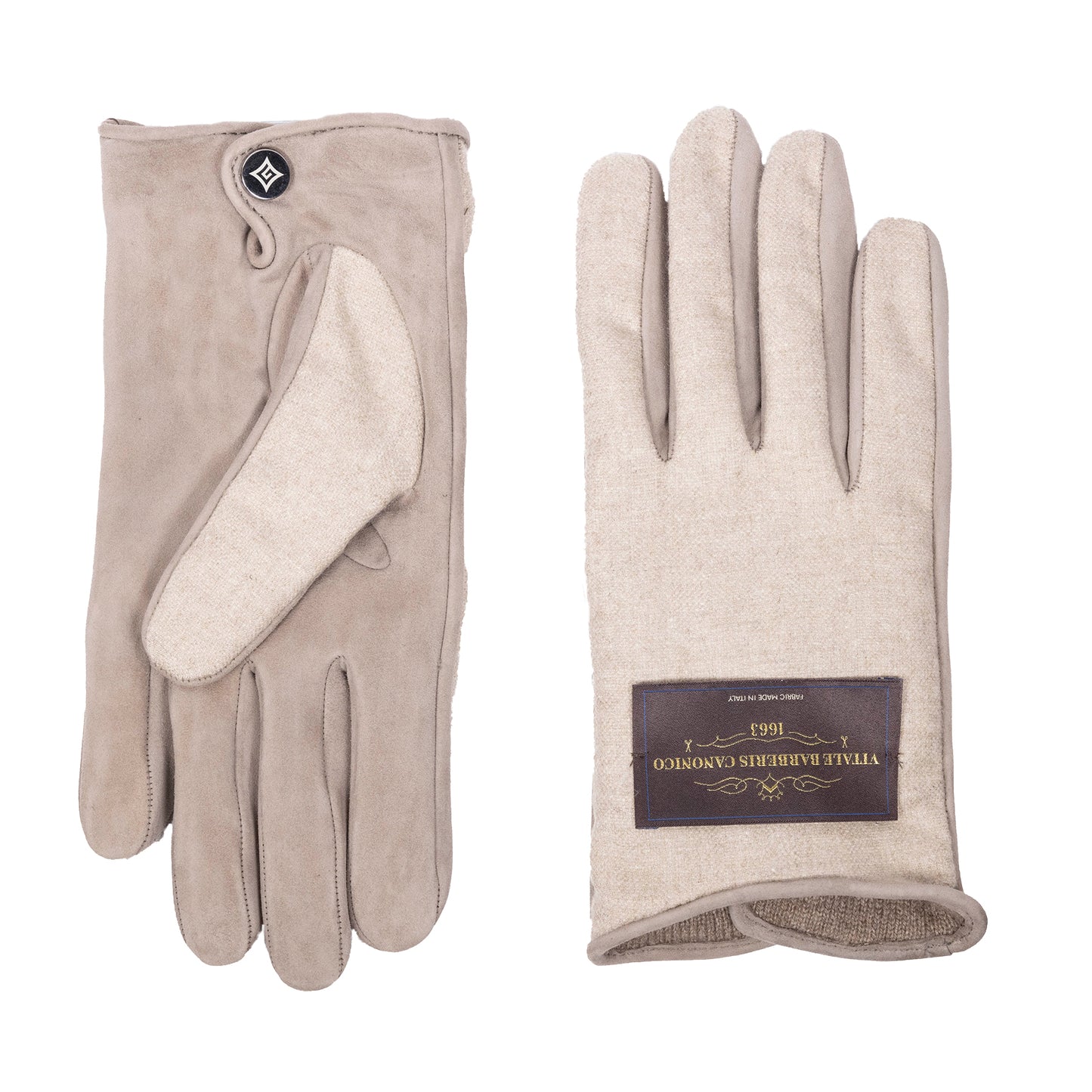 Sansevero: cashmere and nappa leather gloves