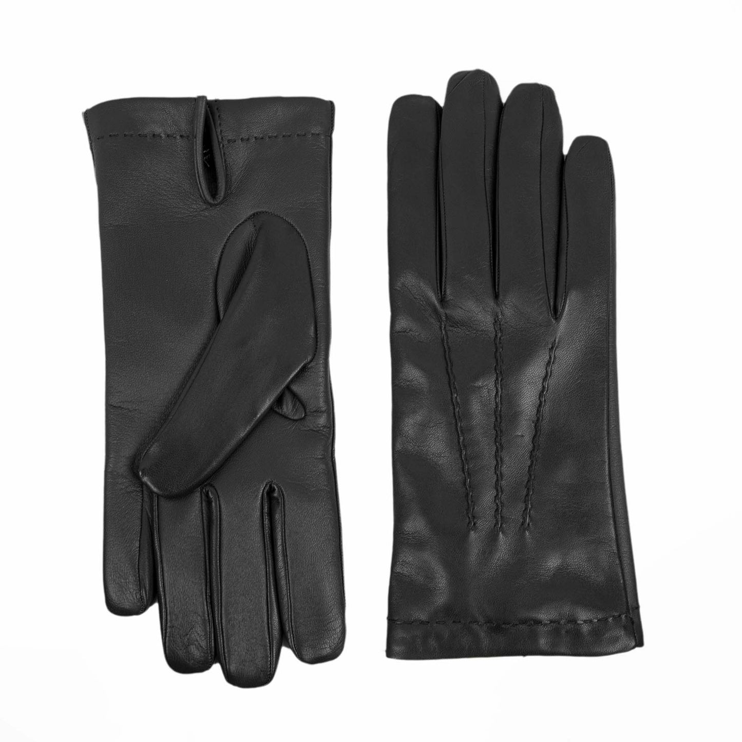 Bespoke Men's leather gloves with touchscreen leather palm