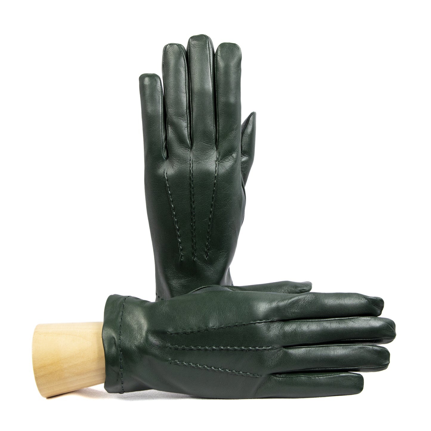 Bespoke Men's leather gloves with touchscreen leather palm