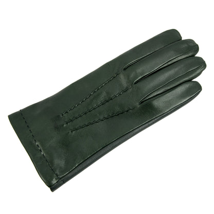 Bespoke Men's leather gloves with touchscreen leather palm