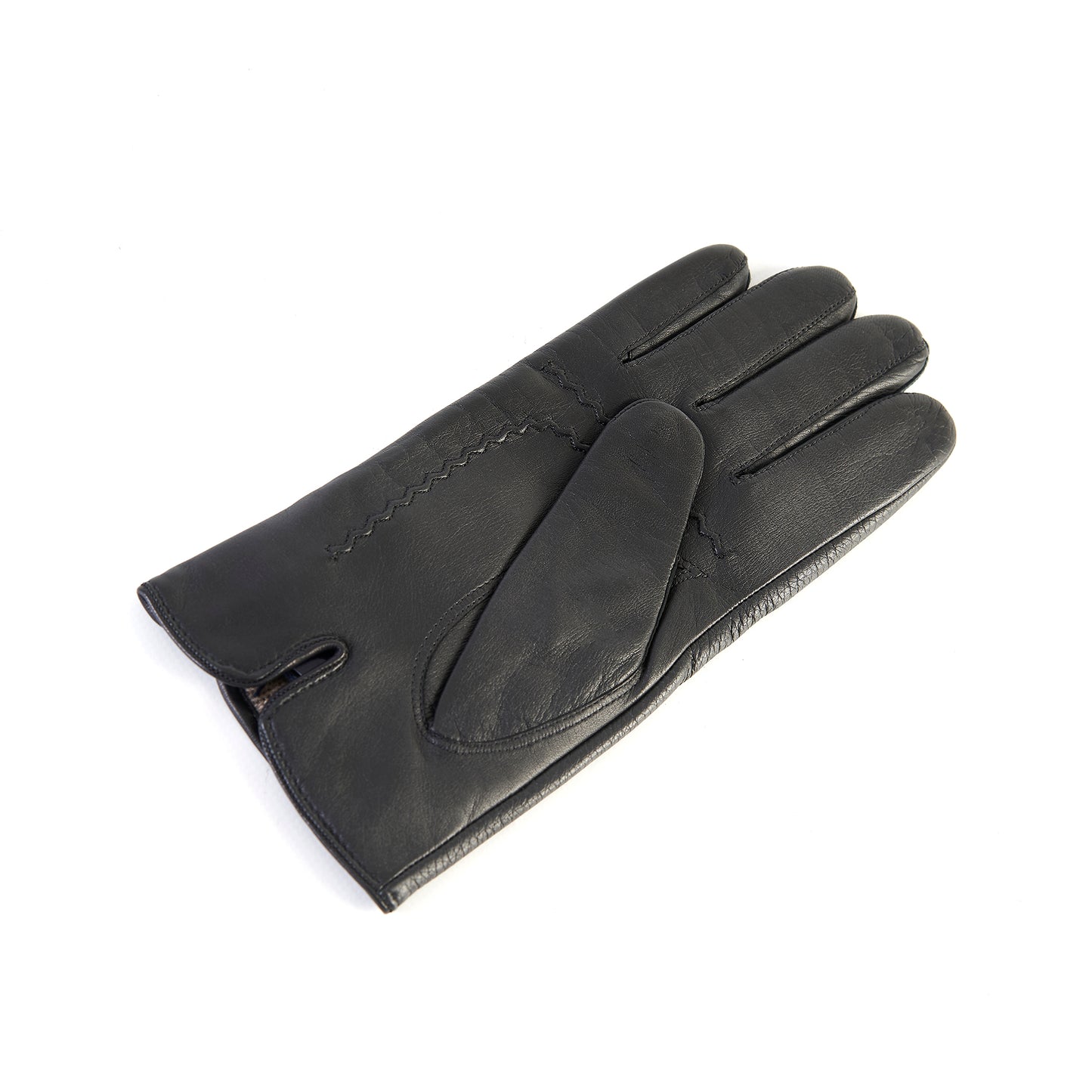 Men's deerskin leather gloves with touchscreen leather palm , cashmere lining