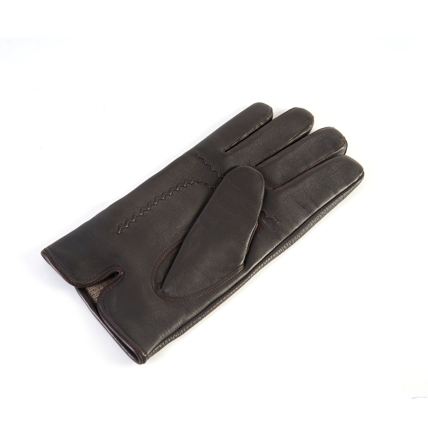 Men's deerskin leather gloves with touchscreen leather palm , cashmere lining