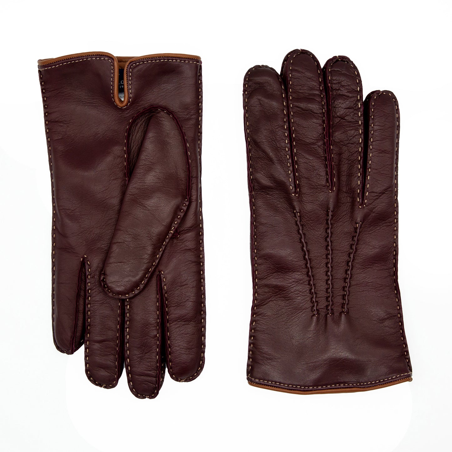 Men's fully hand-stitched nappa leather gloves and cashmere lining