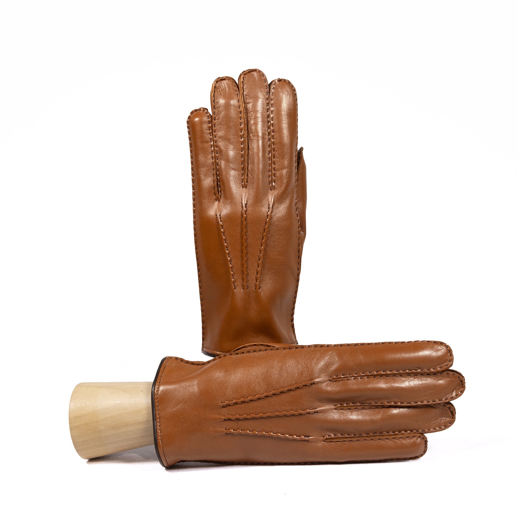 Men's fully hand-stitched nappa leather gloves and cashmere lining
