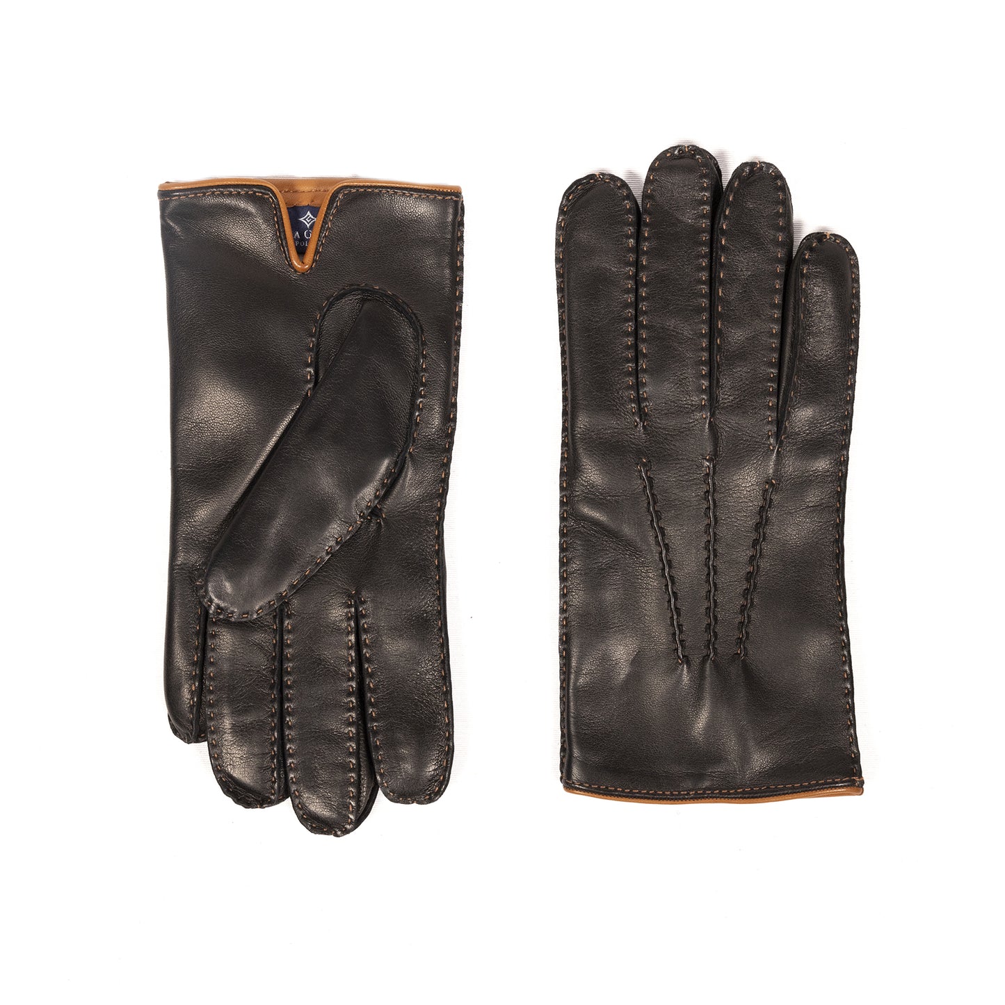 Men's fully hand-stitched nappa leather gloves and cashmere lining