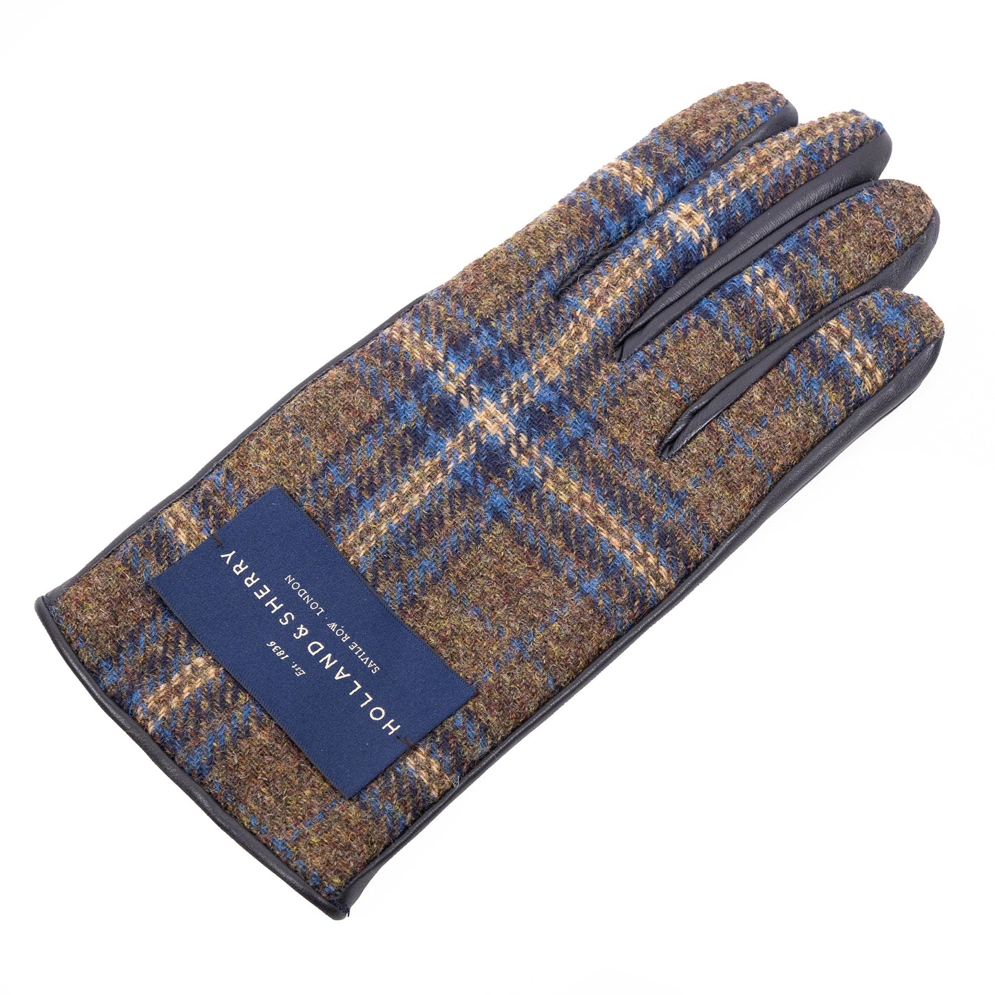 Bespoke Men's nappa touch leather gloves and Holland&Sherry wool top