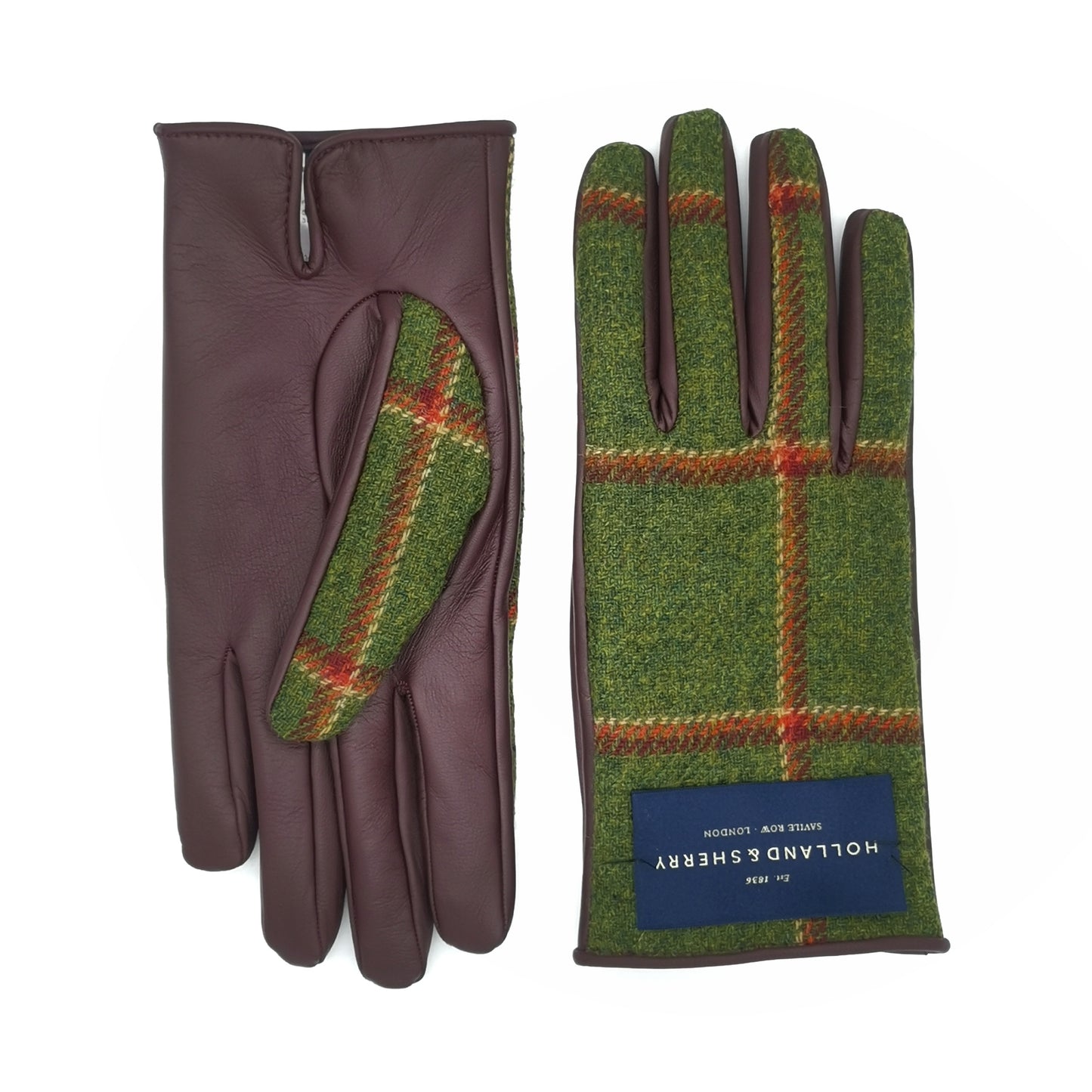 Bespoke Men's nappa touch leather gloves and Holland&Sherry wool top