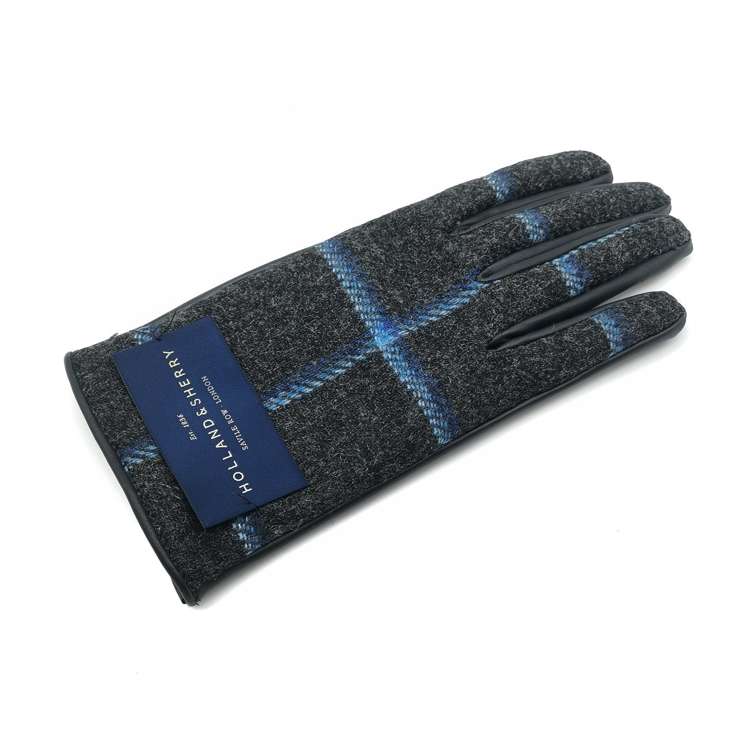 Bespoke Men's nappa touch leather gloves and Holland&Sherry wool top