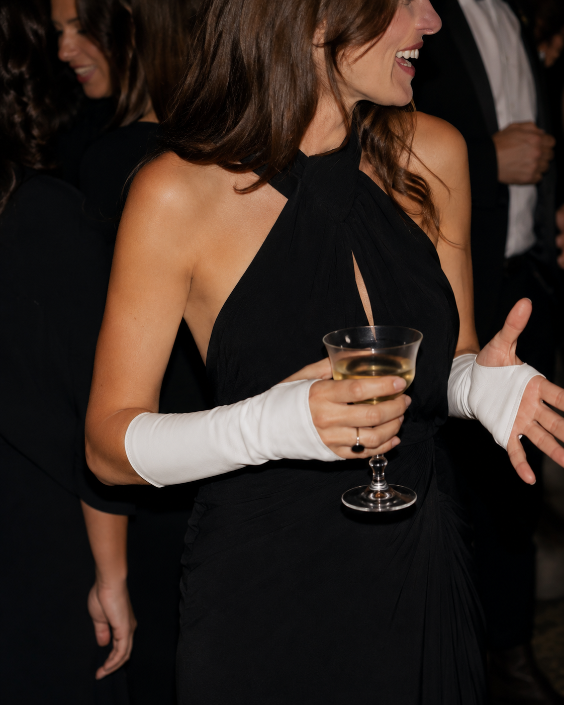 Manicotto donna di nappa