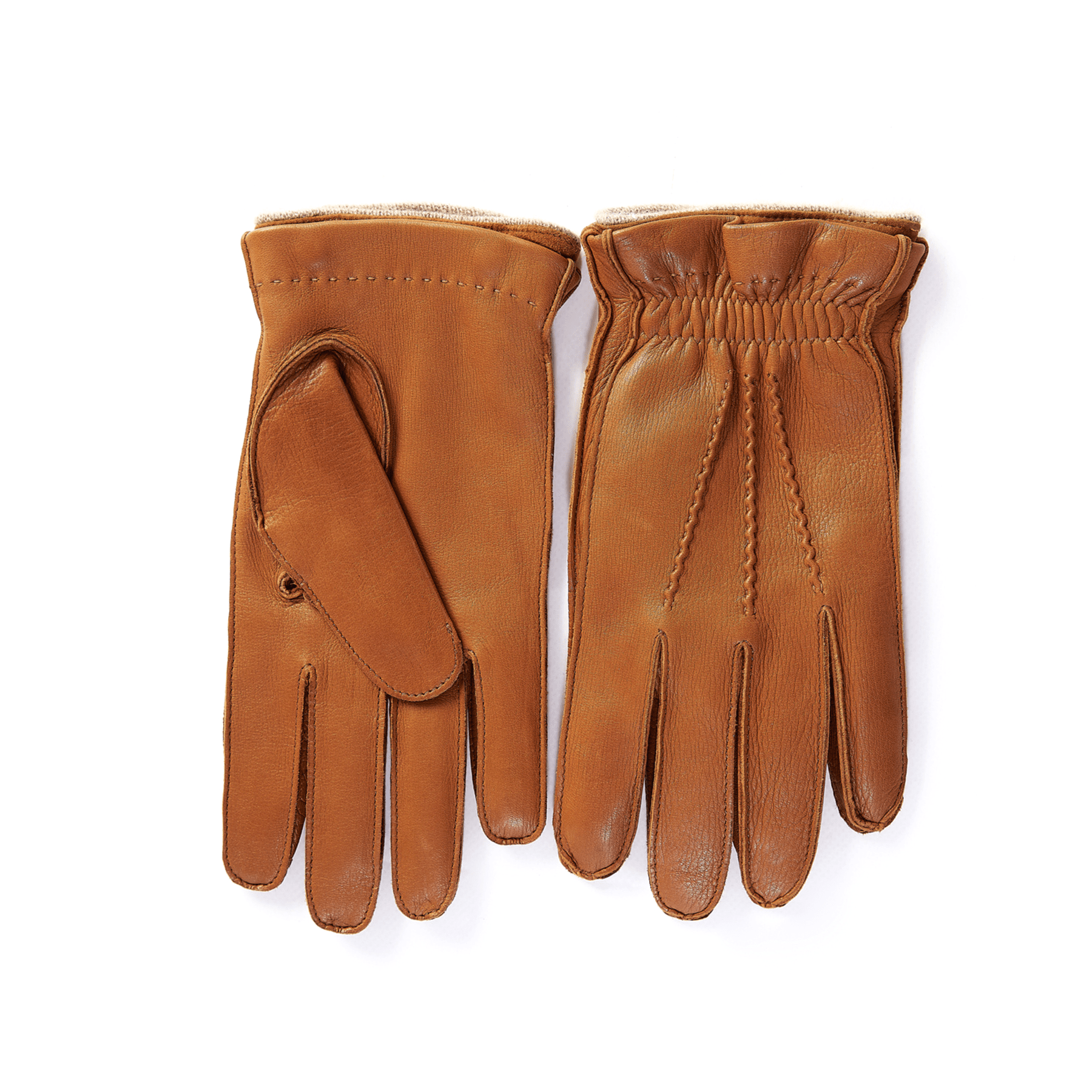 Men's deerskin gloves with removable cashmere lining