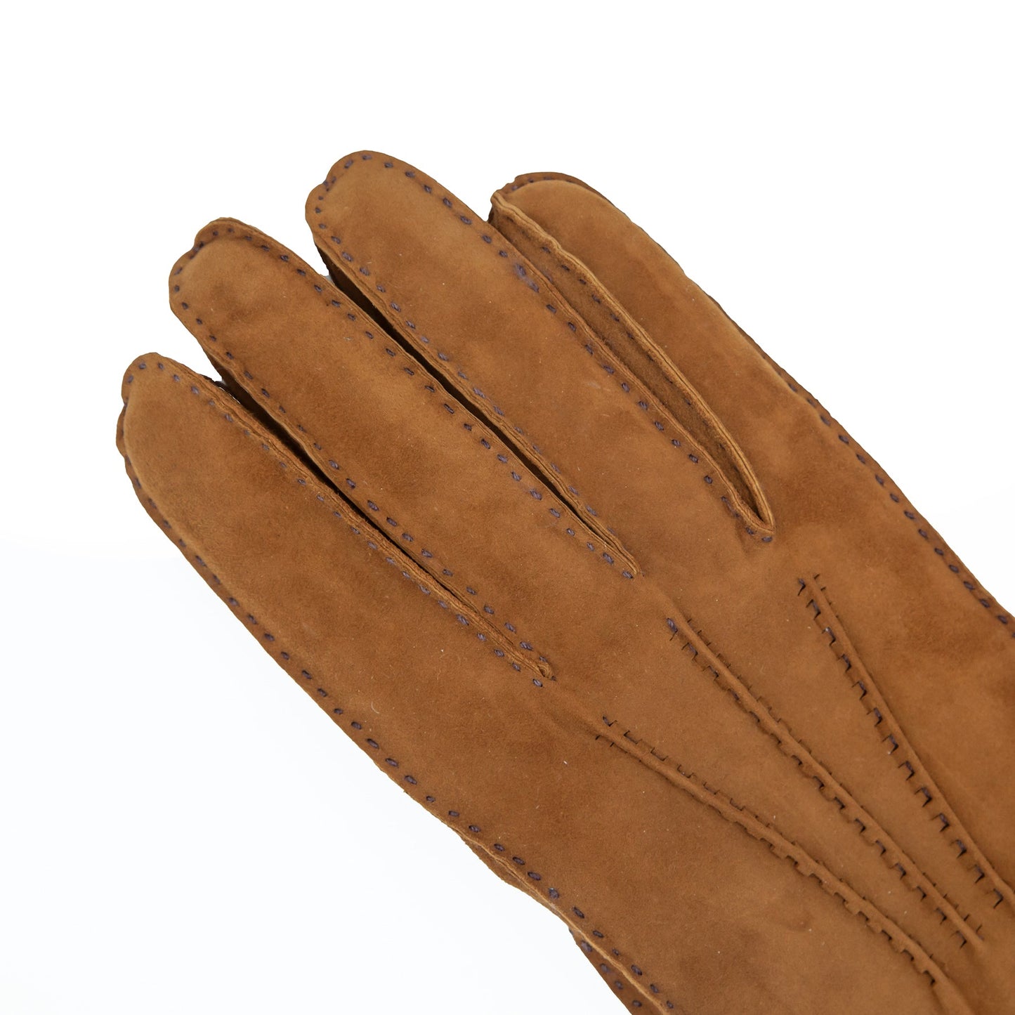 Men's suede leather gloves cashmere lined