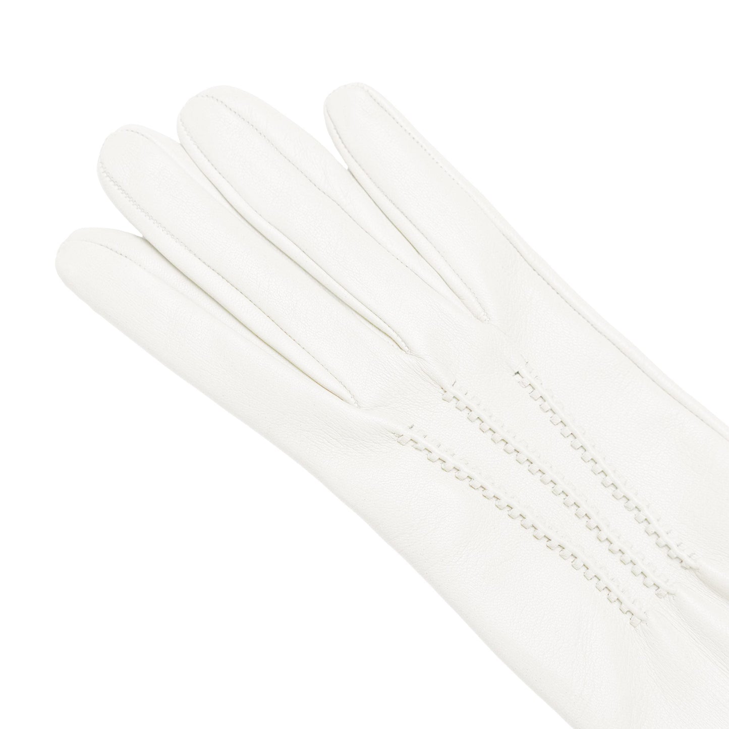 Women's pink nappa elegant gloves long to elbow and silk lined