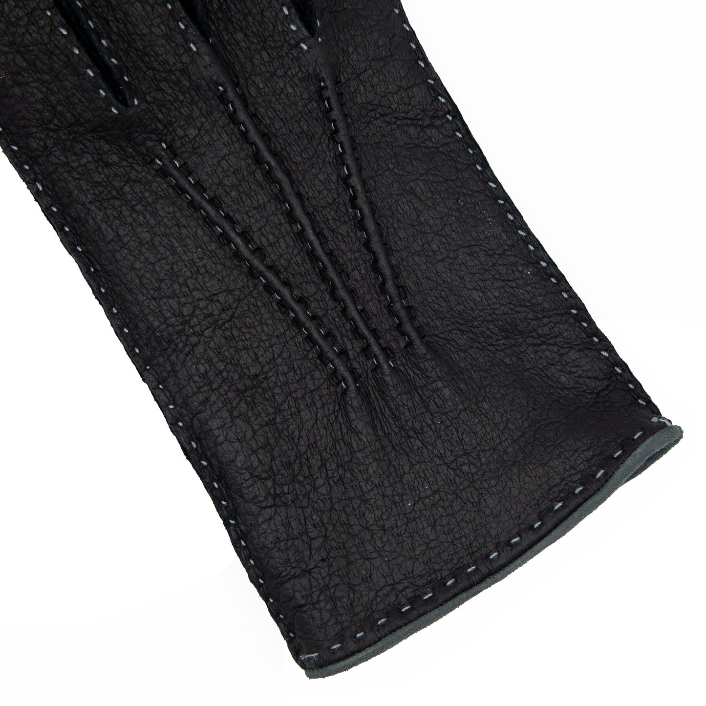 Men's cork peccary leather gloves cashmere lined