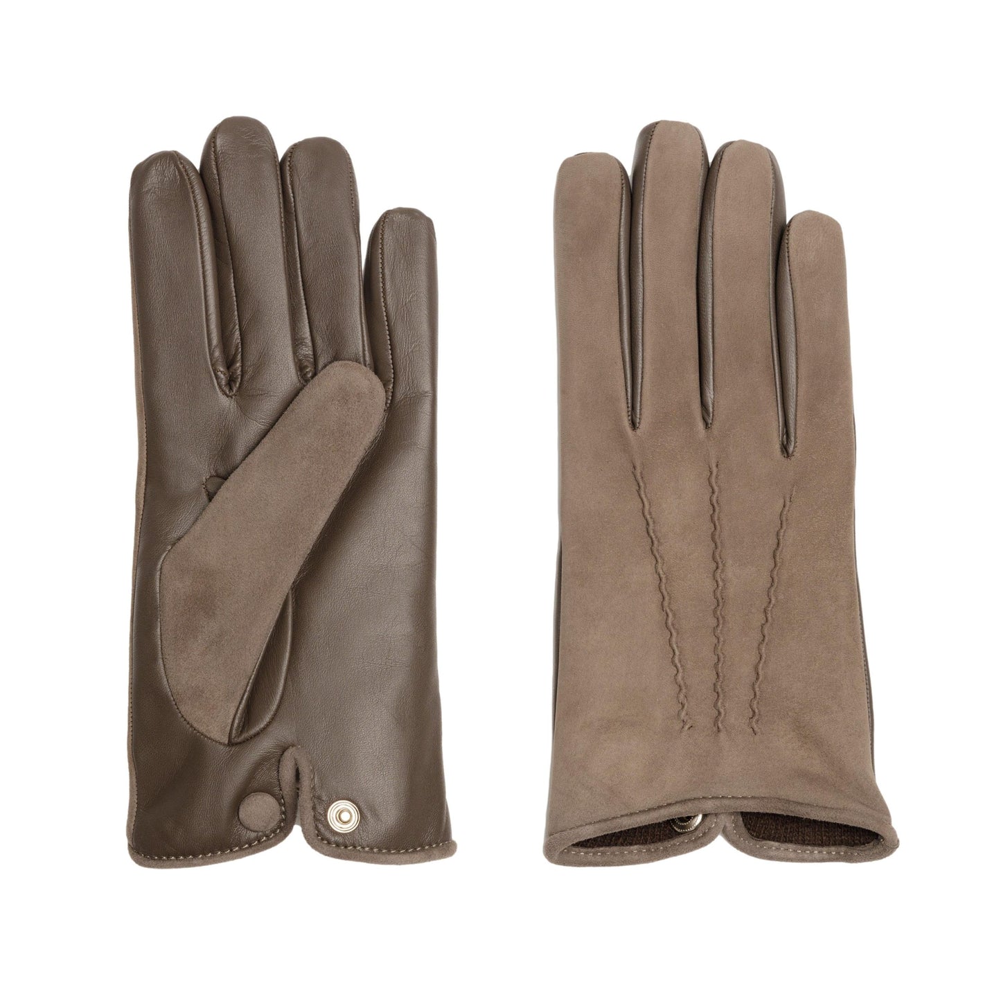 Men's nappa touch and suede 3S gloves cashmere lined