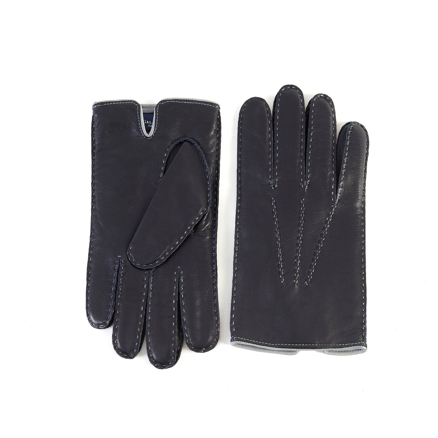 Bespoke Men's fully hand-stitched nappa leather gloves and cashmere lining