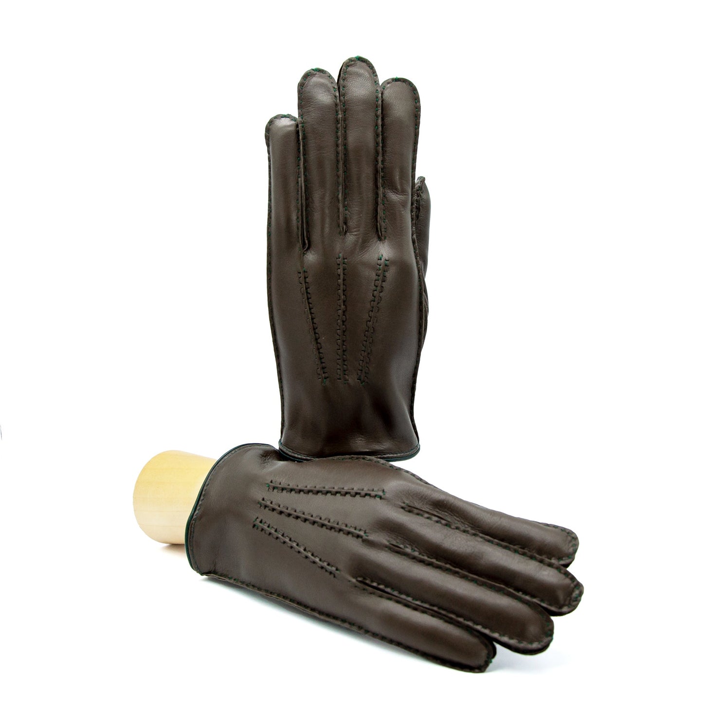 Bespoke Men's fully hand-stitched nappa leather gloves and cashmere lining