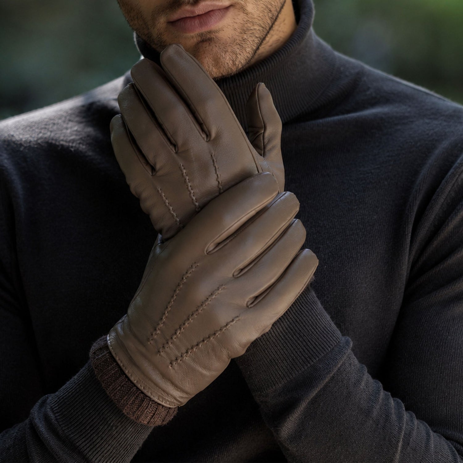 Men's Sustainable Leather Gloves