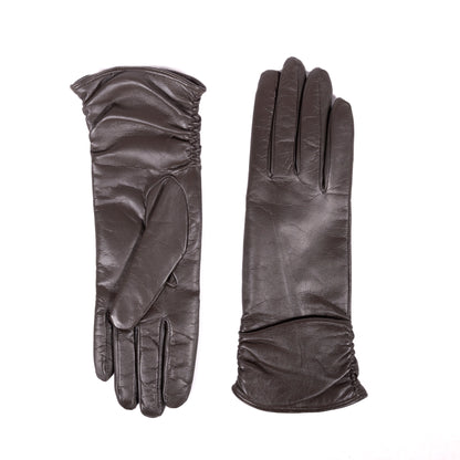 Ladies' touchscreen leather gloves, cashmere lined