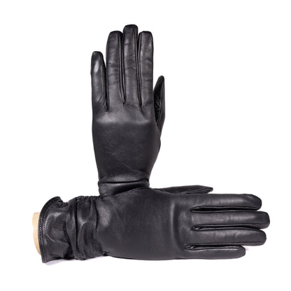Ladies' touchscreen leather gloves, cashmere lined