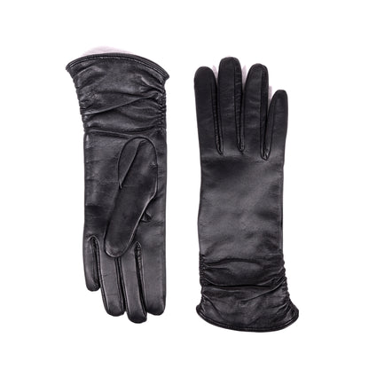 Ladies' touchscreen leather gloves, cashmere lined