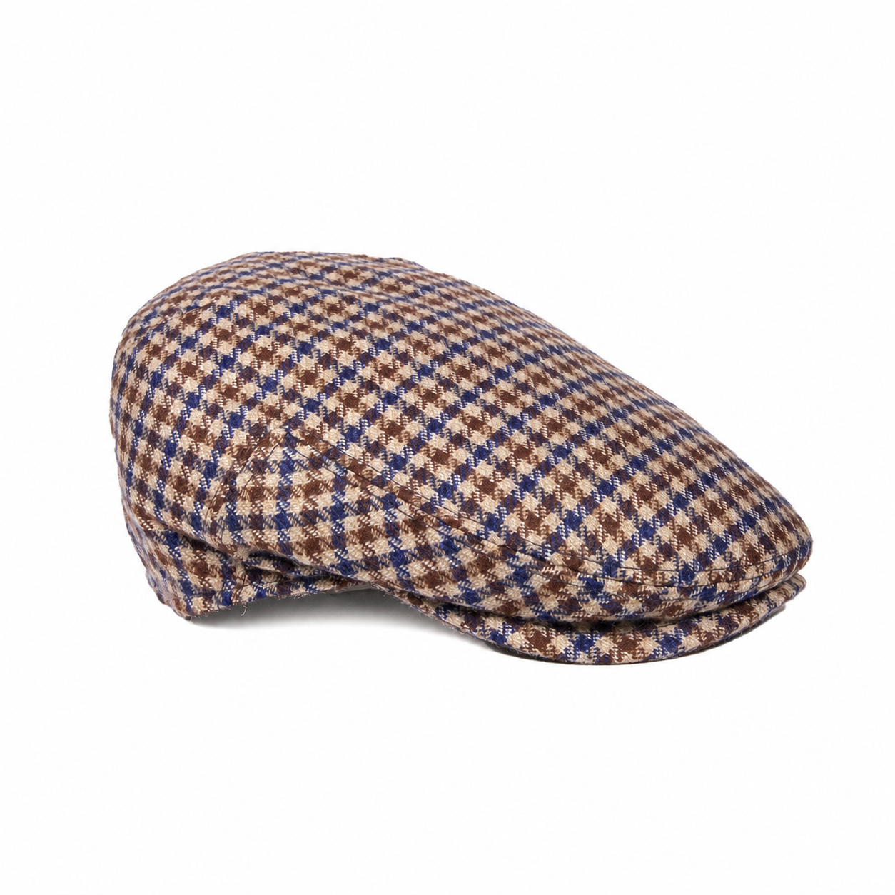 Santostrato - patterned flat cap in cashmere, image 7