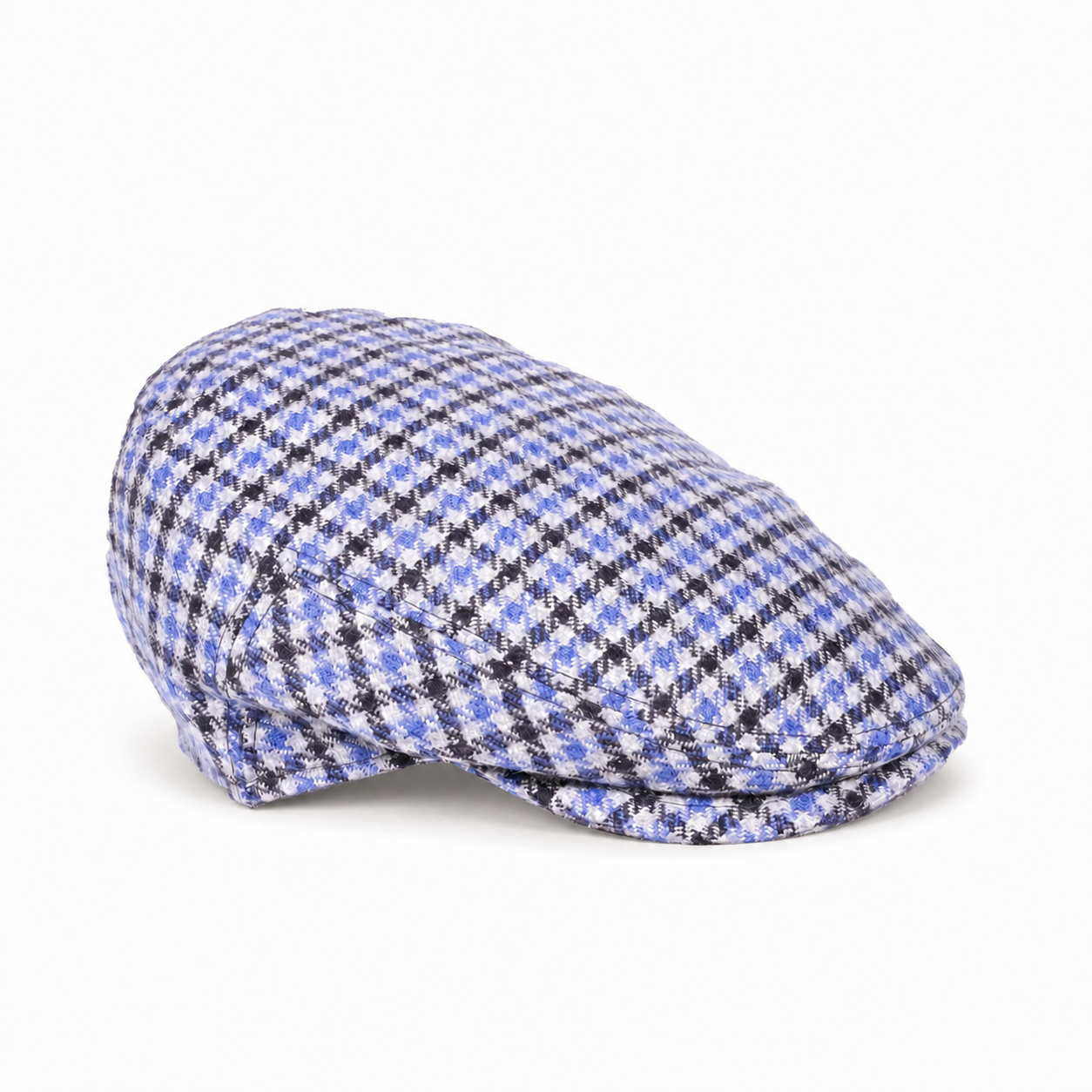 Santostrato - patterned flat cap in cashmere, image 4