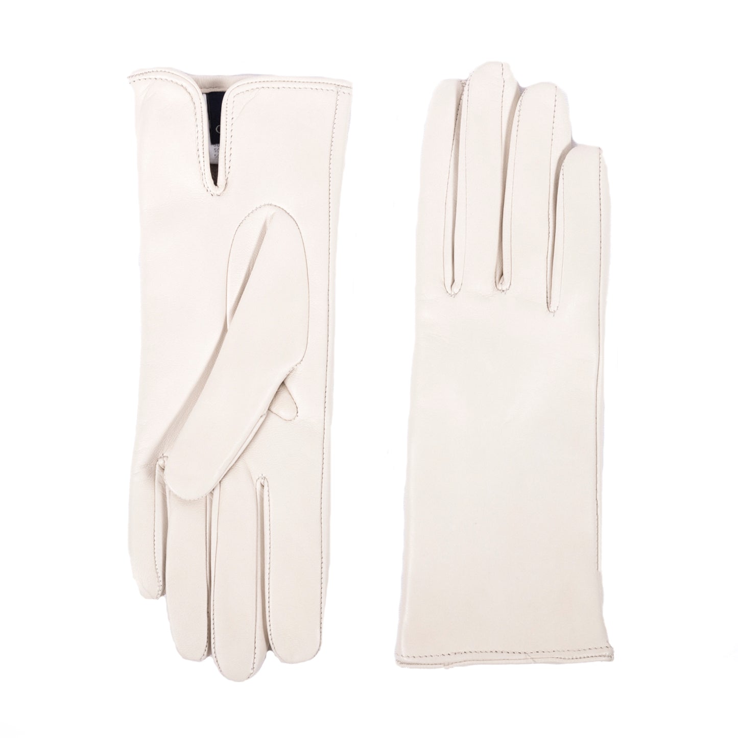 Women’s basic soft nappa leather gloves with palm opening and cashmere lining