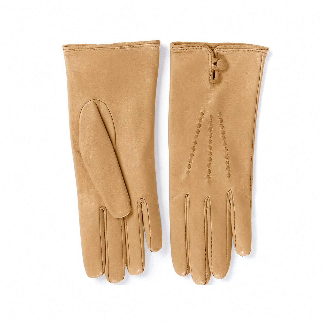 Women's silk lined gloves nappa gloves - Alpaca 3