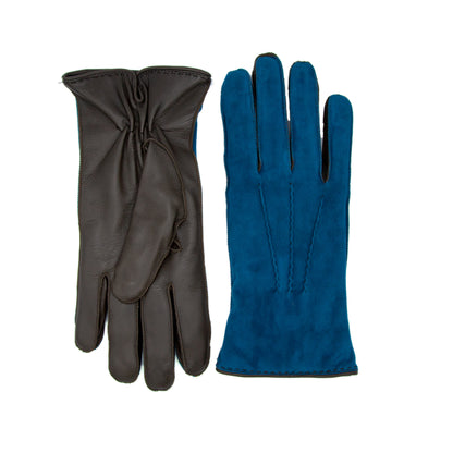 Herren Nappa Wildleder combination Handschuhe Mix kaschmirgefüttert