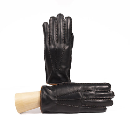 Men's fully hand-stitched nappa leather gloves and cashmere lining