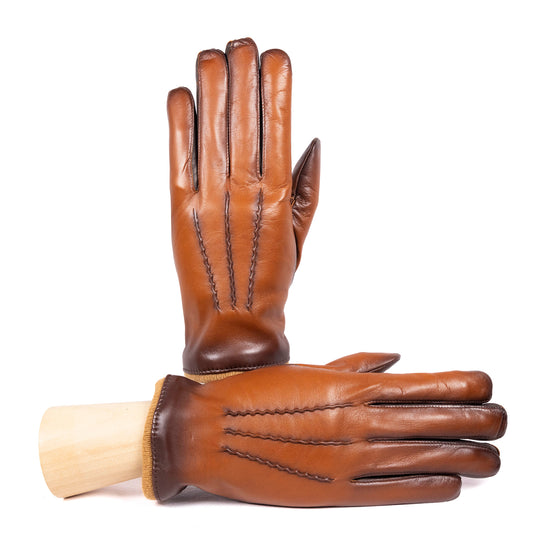 Men's vintage style leather gloves