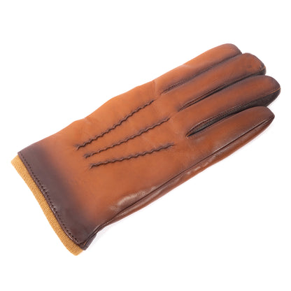 Men's vintage style leather gloves