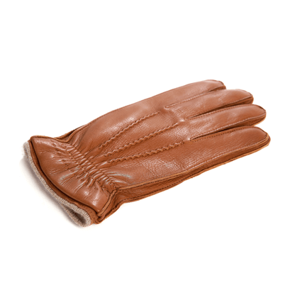 Men's deerskin gloves with removable cashmere lining