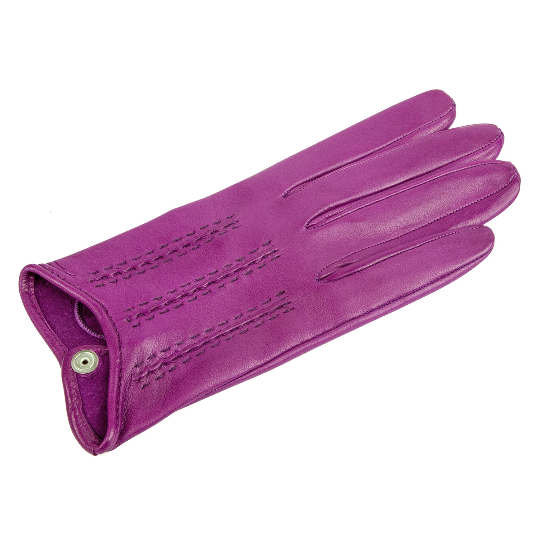 Women's unlined purple spring gloves