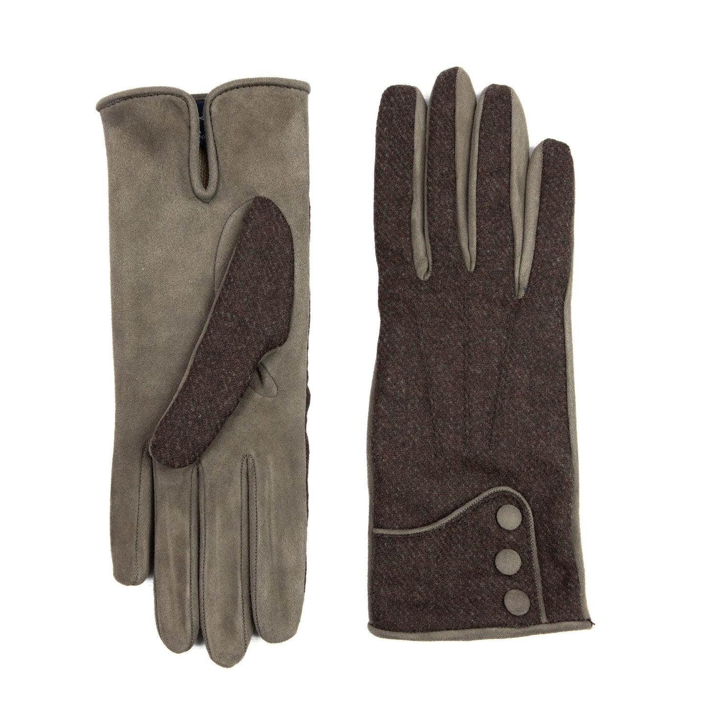 Bespoke Women's nappa leather gloves with Vitale Barberis Canonico wool top