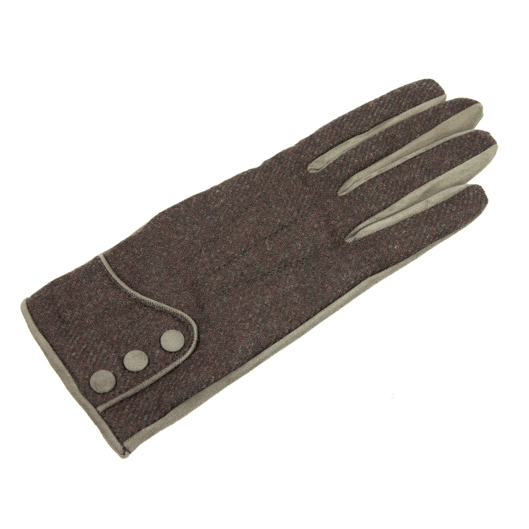 Bespoke Women's nappa leather gloves with Vitale Barberis Canonico wool top