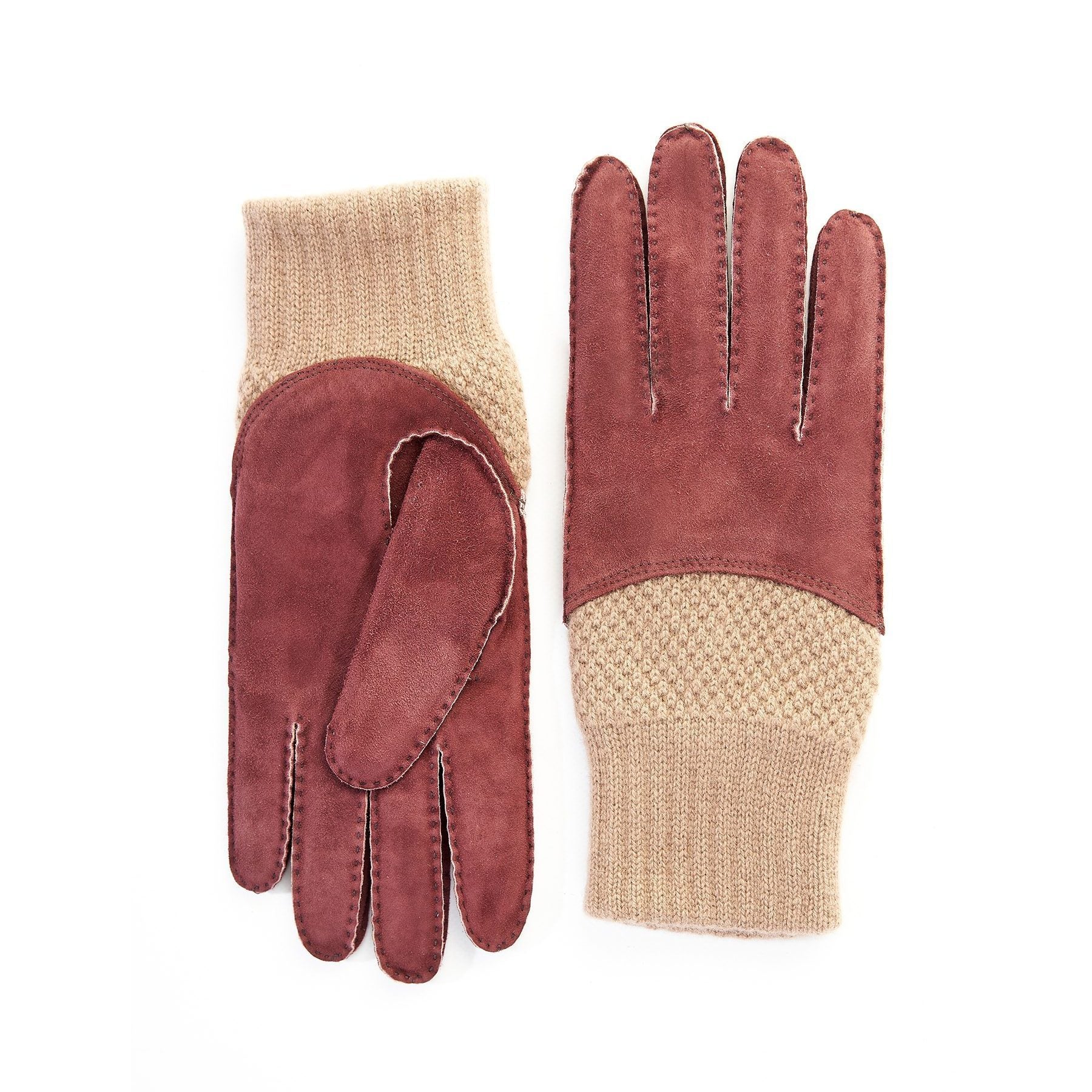handschuhe herren wildleder Herren handgenäht Bordeaux Wildleder Handschuhe mit Kaschmir Oberseite – Gala Gloves